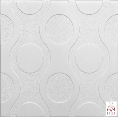 25qm/100Stück Wandpaneele Polystyrol Deckenpaneele Platten Paneele 50x50cm - Bild 1 von 4