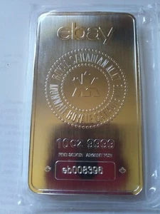 1 - 10 oz. .9999 Fine Silver Bar - ebay/Royal Canadian Mint - Dual-Branded - Picture 1 of 4