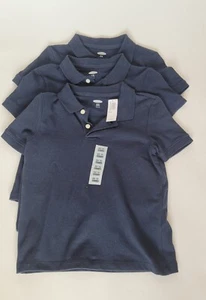 Old Navy Dark Blue Short Sleeve School Uniform Polo Shirt Size XS (5) Set of 3 - Picture 1 of 6