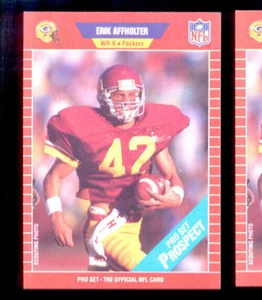 1989 Pro Set ERIC AFFHOLTER Green Bay Packers Rookie Card - Picture 1 of 1