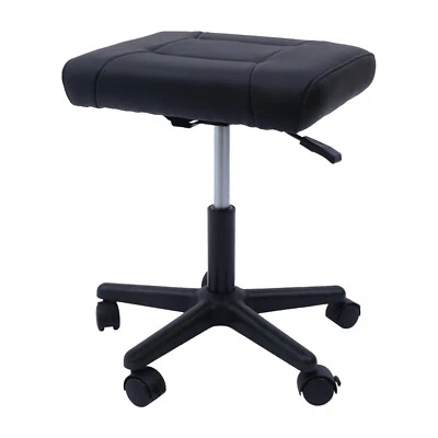 Foot Stool Mobile Under Desk Leg Rest Adjustable 40-51cm for Home Office Black  - Image 1 of 4