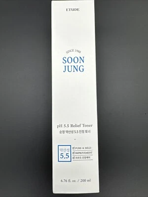 Tónico alivio ETUDE SoonJung pH5,5 200 ml nuevo en caja, hipoalergénico para pieles sensibles Foto 1 de 4