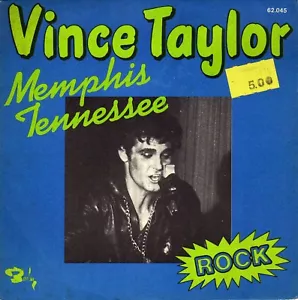 VINCE TAYLOR MEMPHIS TENESSEE / BLEU JEAN BOP FRENCH 45 PS 7" - Picture 1 of 1