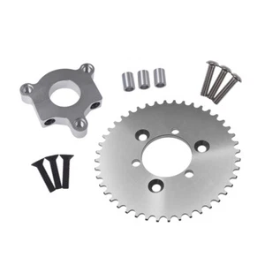CNC Silber 44T Kettenrad mit 1,5" Adapter passt 80cc 60cc 66cc motorisiertes Fahrrad - Bild 1 von 8
