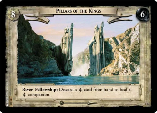 LOTR TCG FOTR FELLOWSHIP PILLARS OF THE KINGS 1U358 Foil M/GEM MINT Tip Top - Image 1 of 1