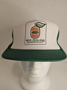 New Zealand KiwiFruit Trucker Snapback Adjustable Hat Cap Rare Vintage - Picture 1 of 8
