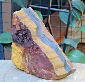 Large Natural Raw Tiger Eye Crystal 868 Grams Rough and Raw - Picture 1 of 8
