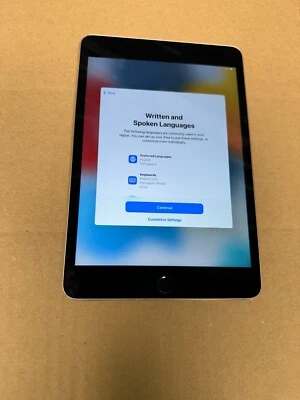 Apple iPad Mini 4th Gen 7.9" Gray 128GB A1538 Wifi MK9W2LL/A Tablet - Image 1 of 2