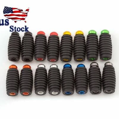 Reposapiés de goma negro/gris pedales de estribo para Honda CBR250R CBR300R Foto 1 de 4