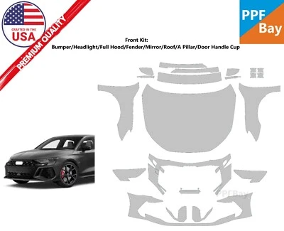 Película de protección de pintura delantera PreCutKit PPF para Audi RS3 Sedán Base 2025 Foto 1 de 4
