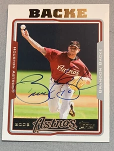 2005 Topps #506 Brandon Backe Astros Autographed signed - Picture 1 of 3