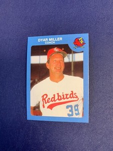 1986 Louisville Redbirds #2 Dyar Miller - Rare Team Issue Minor League Card