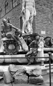 Femme sculpture fontaine - Ancien négatif photo an. 1930 - Picture 1 of 1
