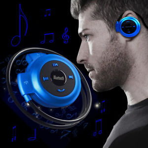 Bluetooth Over-Ear Neckband Wireless Stereo Headphones Mic Handsfree Earphone AU