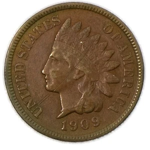 1909-S San Francisco Indian Head Cent 1c Very Fine VF+ - Near XF SCRATCHED - Picture 1 of 3