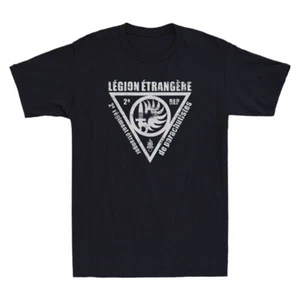 Military French Foreign Legion Paratrooper Funny Graphic Vintage Men's T-Shirt - Picture 1 of 8