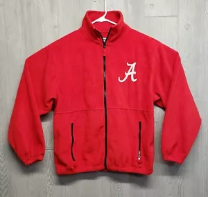 Alabama Crimson Tide Jacke Herren Medium Fleece rot bestickt durchgehender Reißverschluss Attrappe - Bild 1 von 13