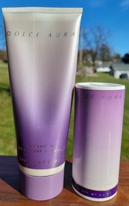 AVON Menge 2 Dolce Aura Bodylotion 6,7 flüssige Unzen & Pulver 2,6 Unzen eingestellt Rarität - Bild 1 von 9