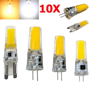 Dimmable 3W 6W G4 G9 Light Bulbs COB LED 12V 3000K Warm White Lamp 220V Home - Picture 1 of 11