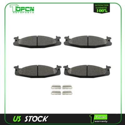 4PCS Front Semi-Metallic Brake Pads For Ford E-150 Econoline Club Wagon Bronco - Image 1 of 4
