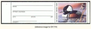 D2K Oklahoma Duck Stamp 1990 $4.00 Hunter w/tab - Picture 1 of 1