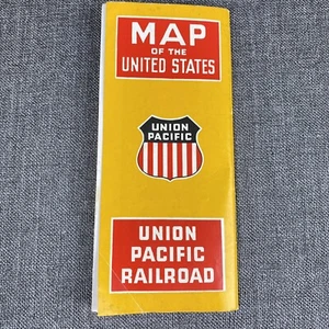 Vintage Union Pacific Railroad Fold Out Map 1948 - Picture 1 of 7