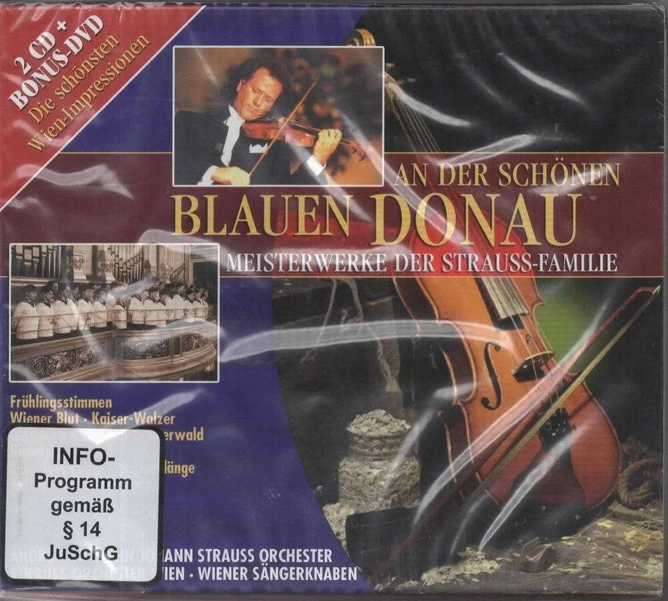 An Der Schönen Blauen Donau NEU 2CD & DVD Wiener Sängerknaben Andre Rieu Francek - Bild 1 von 2