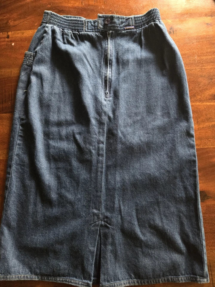 Falda vaquera vintage Sasson talla 8  Foto 1 de 4