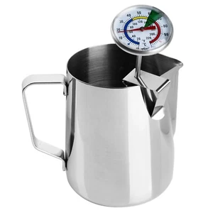 TERMÓMETRO DE LECHE BARISTA Y JARRA BARISTA - JARRA DE ESPUMA DE LECHE PARA HACER CAFÉ - EN-106 - Imagen 1 de 8