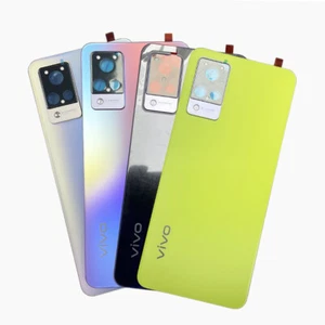 Pour Vivo V21 4G 5G boîtier housse arrière en verre batterie étui housse de porte arrière - Photo 1/5