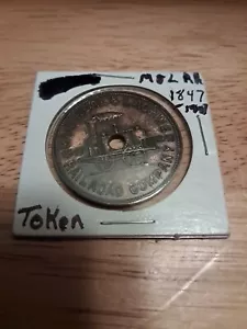 Montreal & Lachine Railroad Company Centennial Fare Token 3rd Class *1847-1947* - Bild 1 von 2