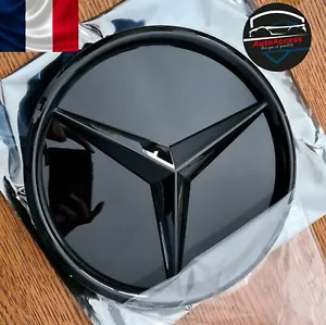 LOGO NOIR CALANDRE MERCEDES CLASSE A W177 CLA C118 C W205 E W213 2018 À 2023 - Zdjęcie 1 z 9