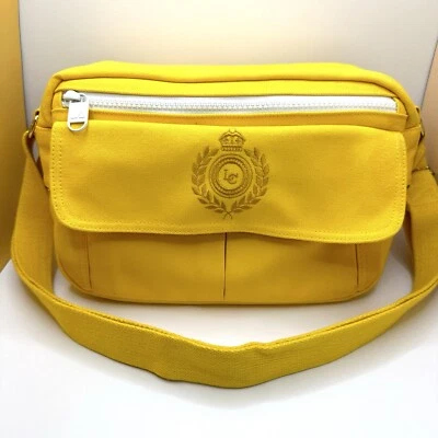 Liz Claiborne Yellow Nylon Crossbody Satchel Purse Shoulder Bag Lightweight - Image 1 of 4