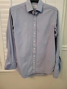 Charles Tyrwhitt SLIM FIT FRANZÖSISCHES MANSCHETTENHEMD GRÖSSE 16 x 36 rot & blau - Bild 1 von 8