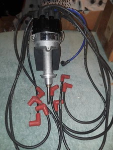 Mopar Big Block Vintage Dual point distributor w/spark plug wires and extra! - Picture 1 of 6