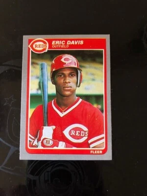 Fleer 1985 - #533 Eric Davis (RC) HOF casi nuevo/como nuevo nivelador Foto 1 de 2