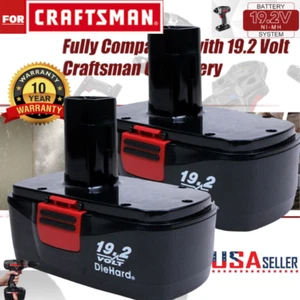 2Pack for Craftsman 19.2 Volt 11375 Battery C3 DieHard 130279005 11376 130279003 - Picture 1 of 17
