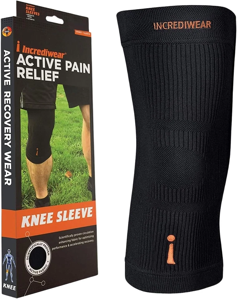 Incrediwear Black Knee Brace Sleeve Medium