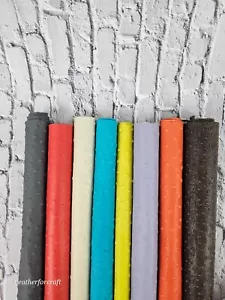 Ostrich Embossed Pattern Scraps | Offcuts | Pieces | Pack (Big Size) Leather - Picture 1 of 5