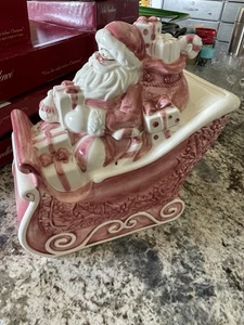 SANTA COOKIE JAR  Noble Excellence Twas the Night Before Christmas - Picture 1 of 7