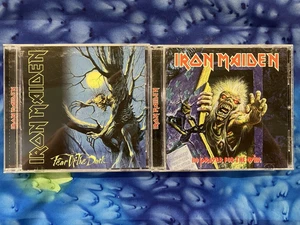 2 IRON MAIDEN CDS ; NO PRAYER FOR THE DYING & FEAR OF THE DARK, LIKE NEW - Picture 1 of 3