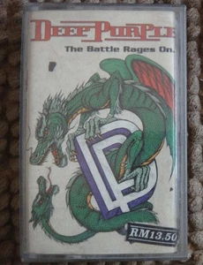 (1075) Malaysia BMG Cassette Tape - DEEP PURPLE "The Battle Rages On.." - Picture 1 of 2