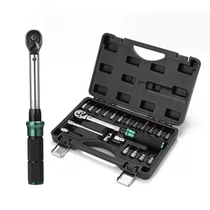 1/4'' Drive 2-24N.m Precise Double Scale Wrench Set Ratchet Repair Toolbox Kit - Foto 1 di 30