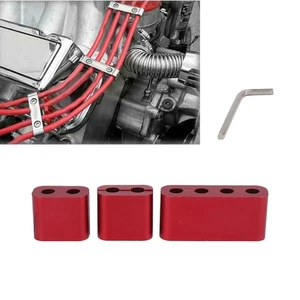 3pcs Spark Plug Electrical Wire Separators Aluminum Alloy Clamps For 7mm 8mm´ - Picture 1 of 12