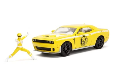 Power Rangers 1:24 2015 Dodge Challenger SRT Hellcat Die-Cast Car & 2.75" Yel... - Image 1 of 4