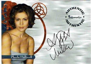 Charmed Power of Three Inkworks Autograph Card A3 Alyssa Milano Phoebe Halliwell - Picture 1 of 2