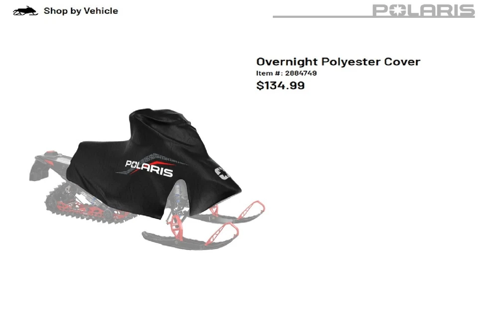 Polaris 21'-26' 650/850 Indy/Patriot/RMK OEM Overnight Polyester Cover 2884749 - Image 1 of 1