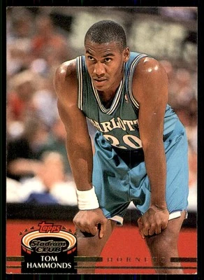 1992-93 Topps Stadium Club Tom Hammonds Charlotte Hornets #291 - Image 1 of 2