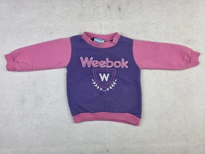 Sudadera de Colección Weebok Niño Pequeño Púrpura Pullover Suéter por Reebok 2T Años 90 Rosa Foto 1 de 4