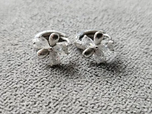 925 STERLING SILBER HUGGIE / CREOLEN 13 MM DURCHMESSER - Bild 1 von 9